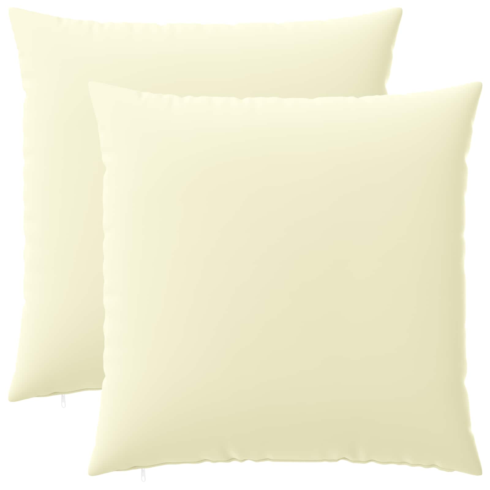 Kissen 2 Stk. Heerlen Creme 60 X 60 Cm Polyester Vidaxl