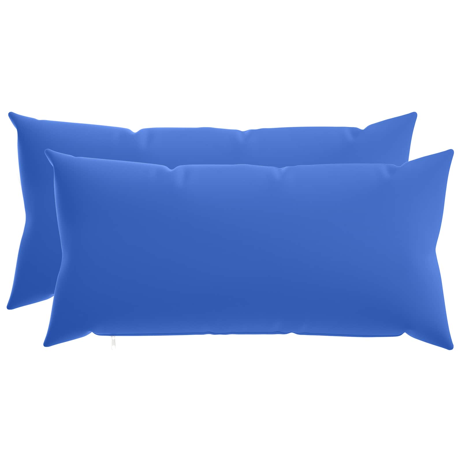 Kissen 2 Stk. Heerlen Königsblau 40 X 80 Cm Polyester Vidaxl