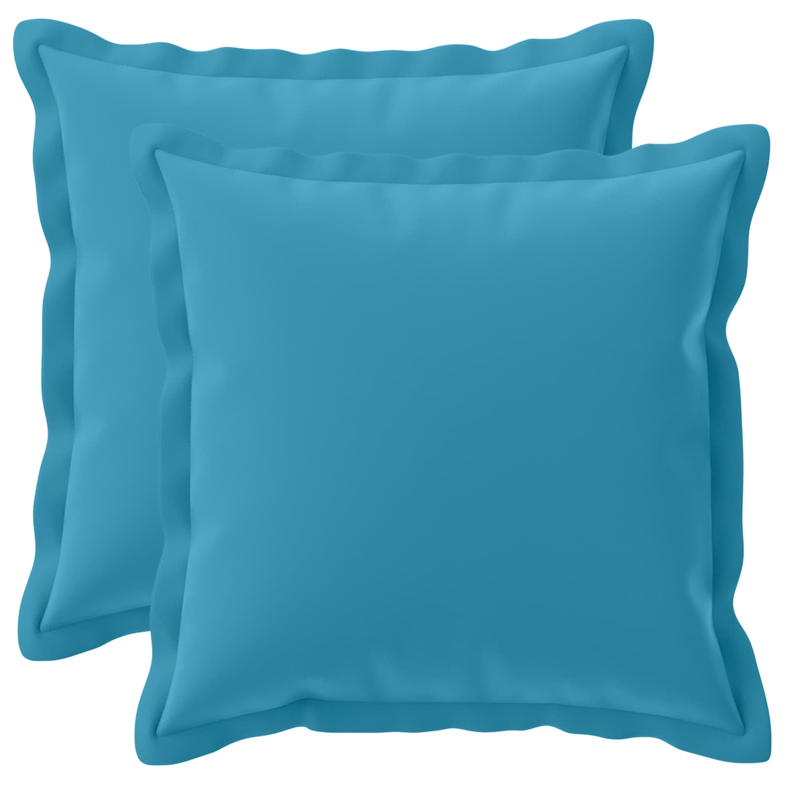 Kissen 2 Stk. Houten Himmelblau 50 X 50 Cm Polyester Vidaxl