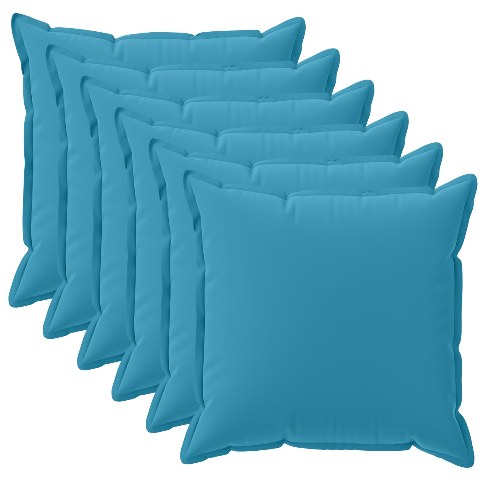 Kissen 6 Stk. Houten Himmelblau 50 X 50 Cm Polyester Vidaxl