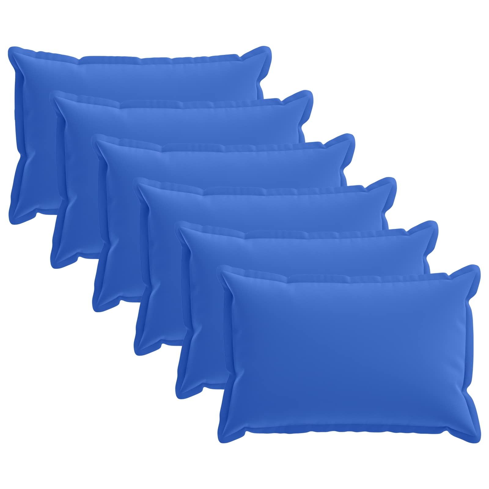 Kissen 6 Stk. Houten Königsblau 40 X 60 Cm Polyester Vidaxl