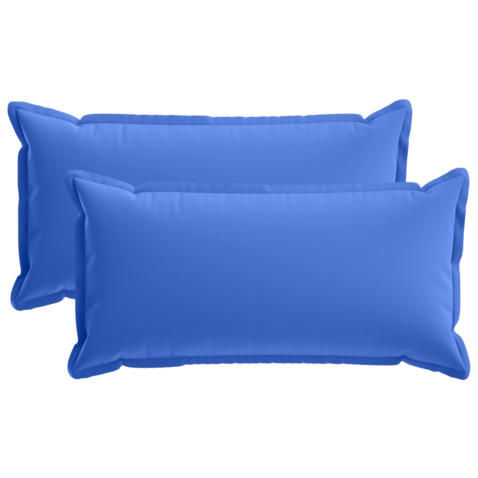 Kissen 2 Stk. Houten Königsblau 40 X 80 Cm Polyester Vidaxl