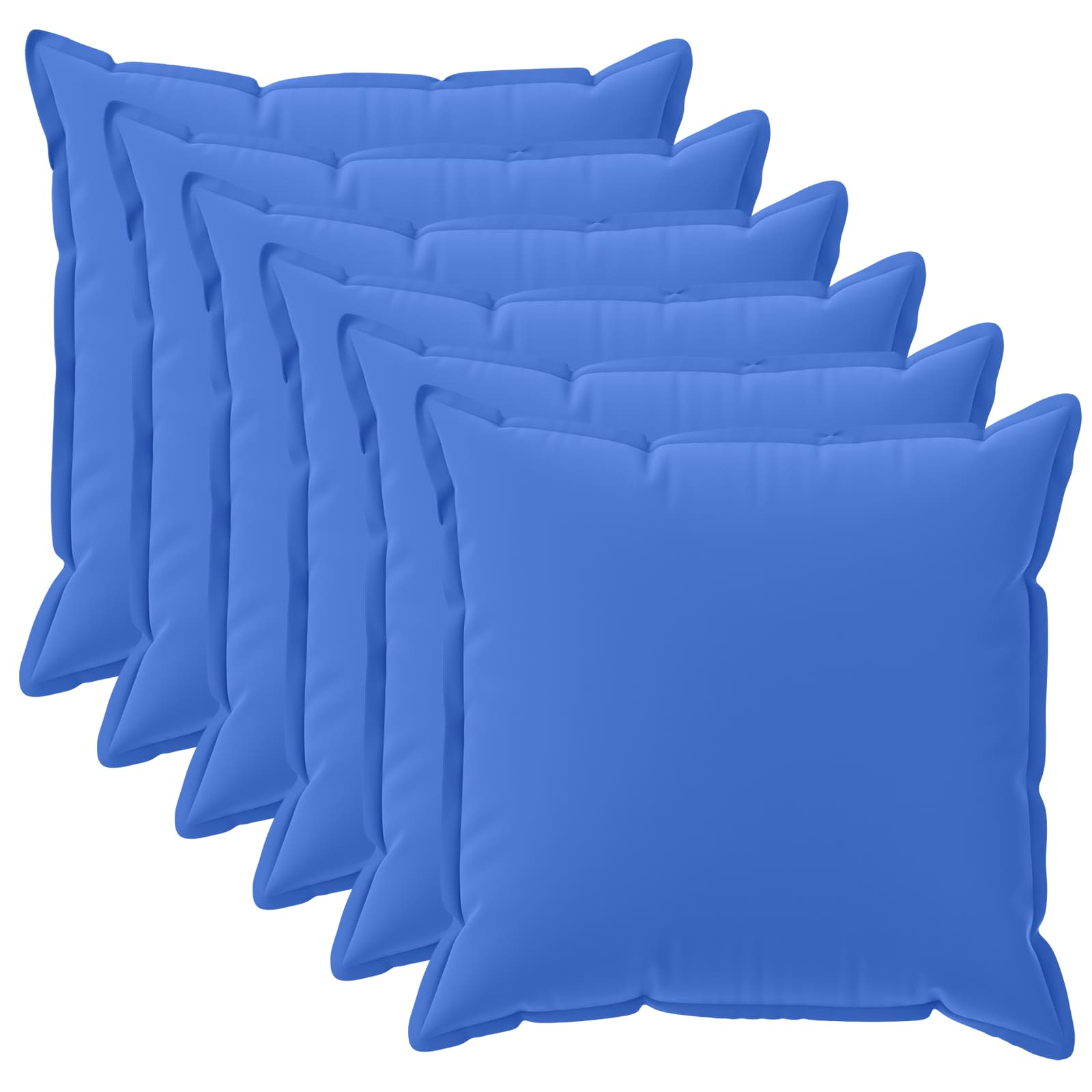 Kissen 6 Stk. Houten Königsblau 45 X 45 Cm Polyester Vidaxl