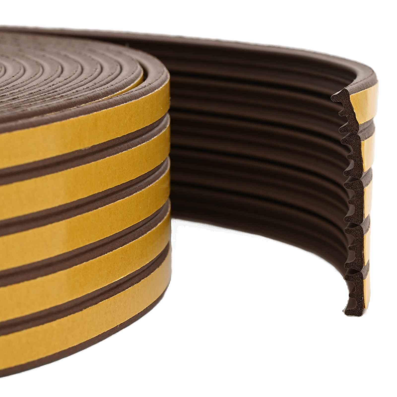 Selbstklebende Fensterdichtung 15 X 8 Mm 100 M Braun Vidaxl