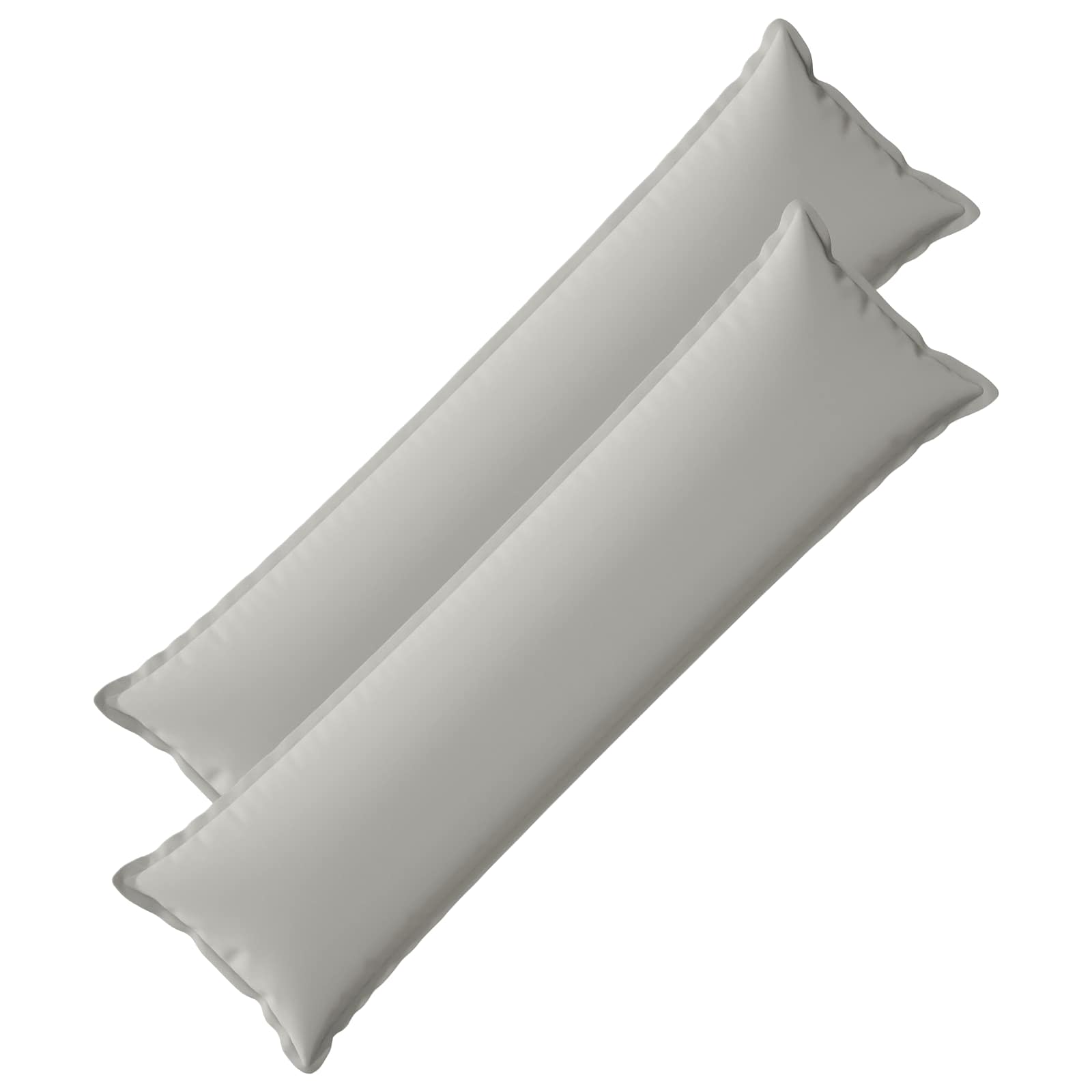Kissen 2 Stk. Houten Grau 40 X 145 Cm Polyester Vidaxl