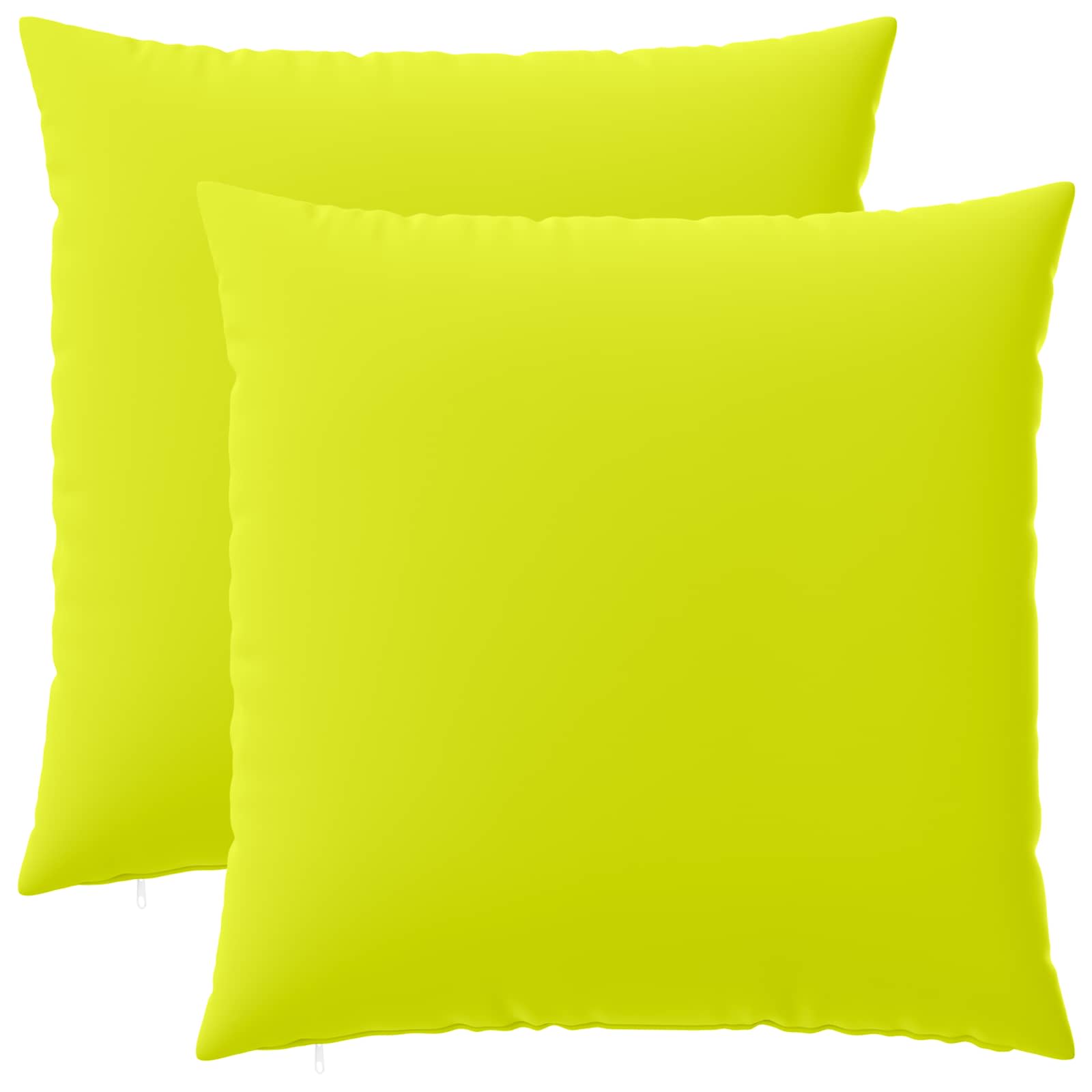 Kissen 2 Stk. Heerlen Hellgrün 65 X 65 Cm Polyester Vidaxl