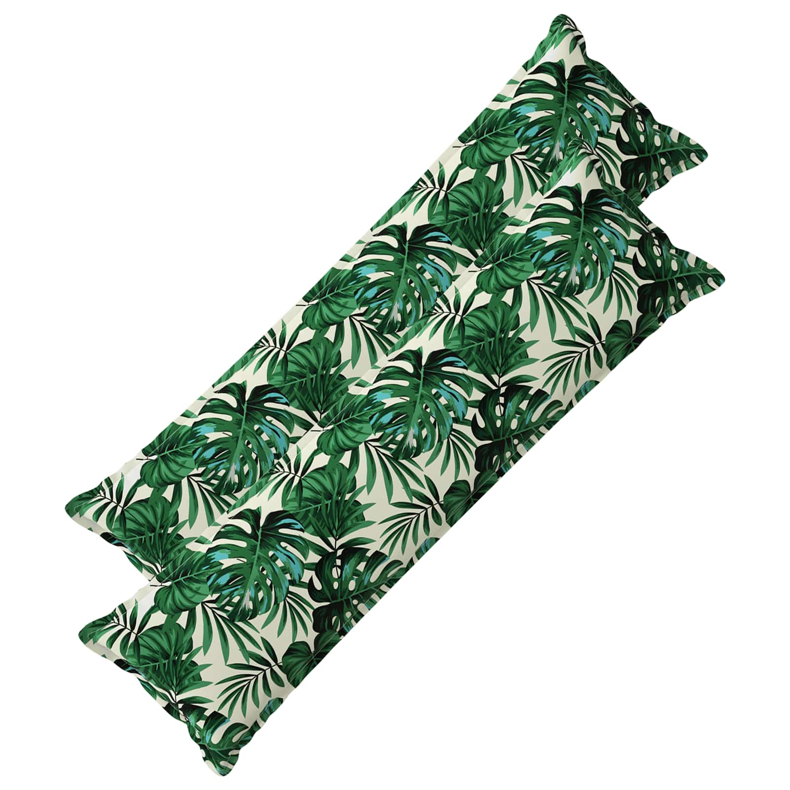 Kissen 2 Stk. Houten Blattmuster 40 X 145 Cm Polyester Vidaxl