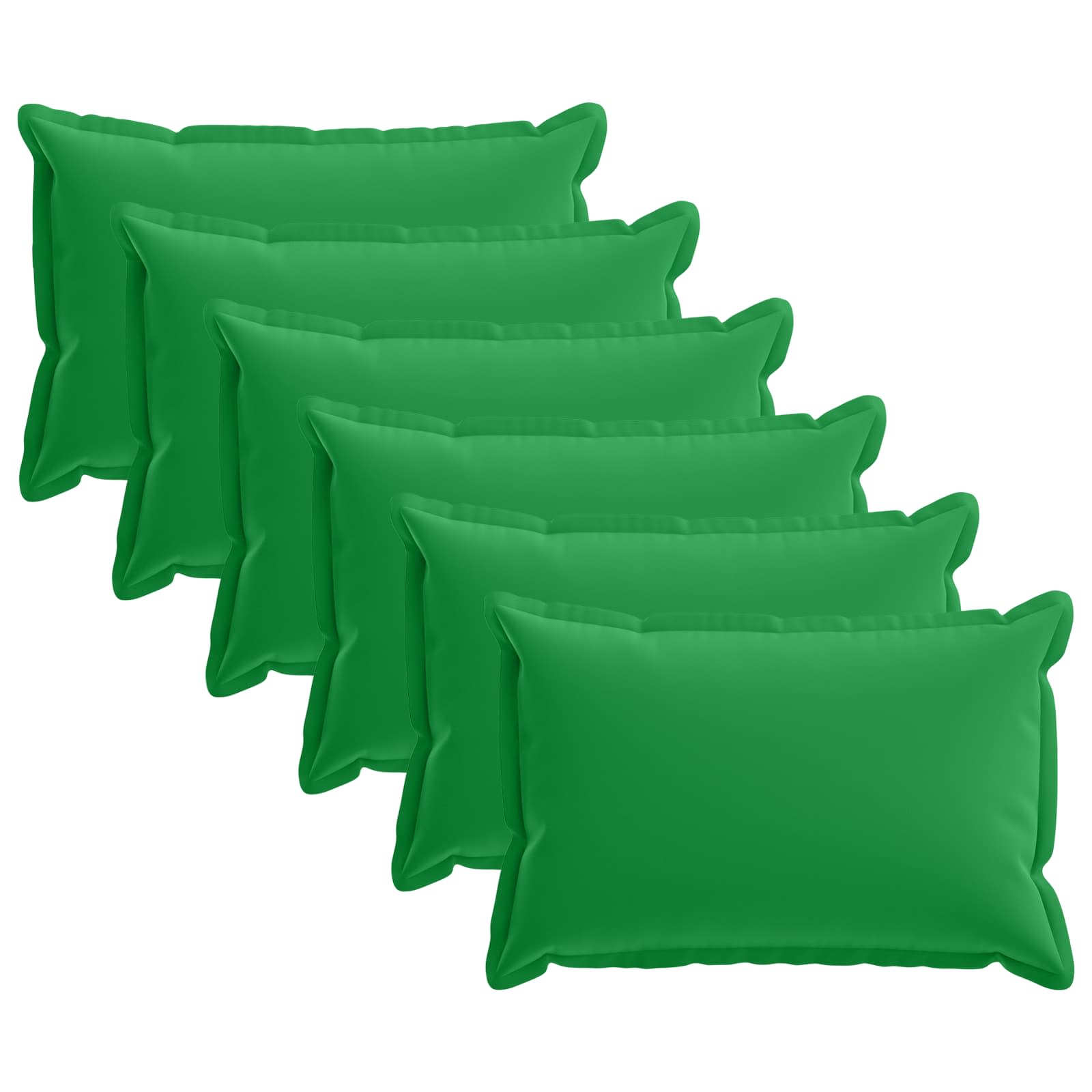 Kissen 6 Stk. Houten Grün 30 X 50 Cm Polyester Vidaxl