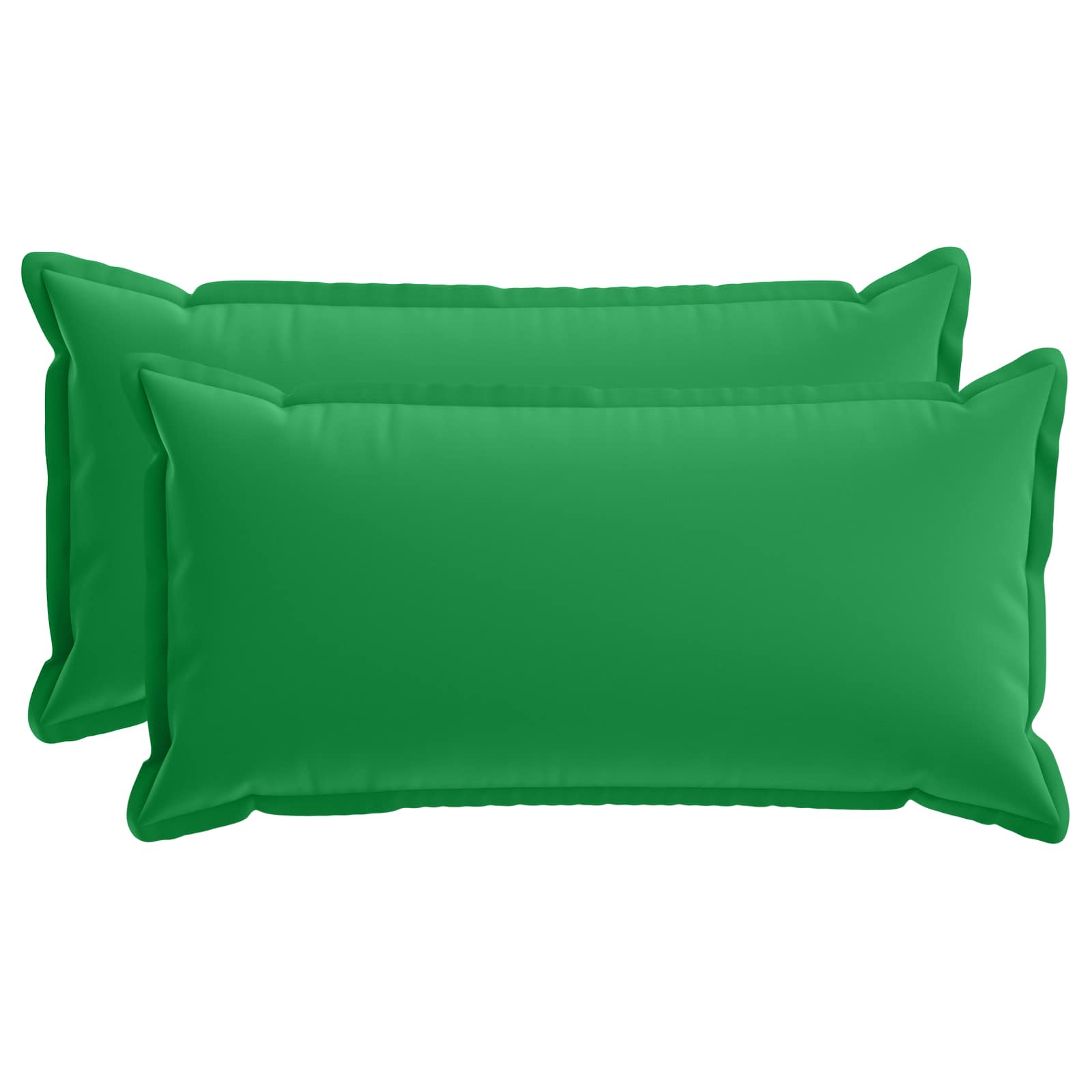 Kissen 2 Stk. Houten Grün 40 X 70 Cm Polyester Vidaxl