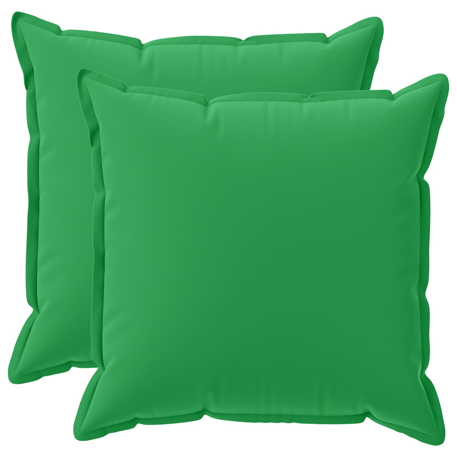 Kissen 2 Stk. Houten Grün 80 X 80 Cm Polyester Vidaxl
