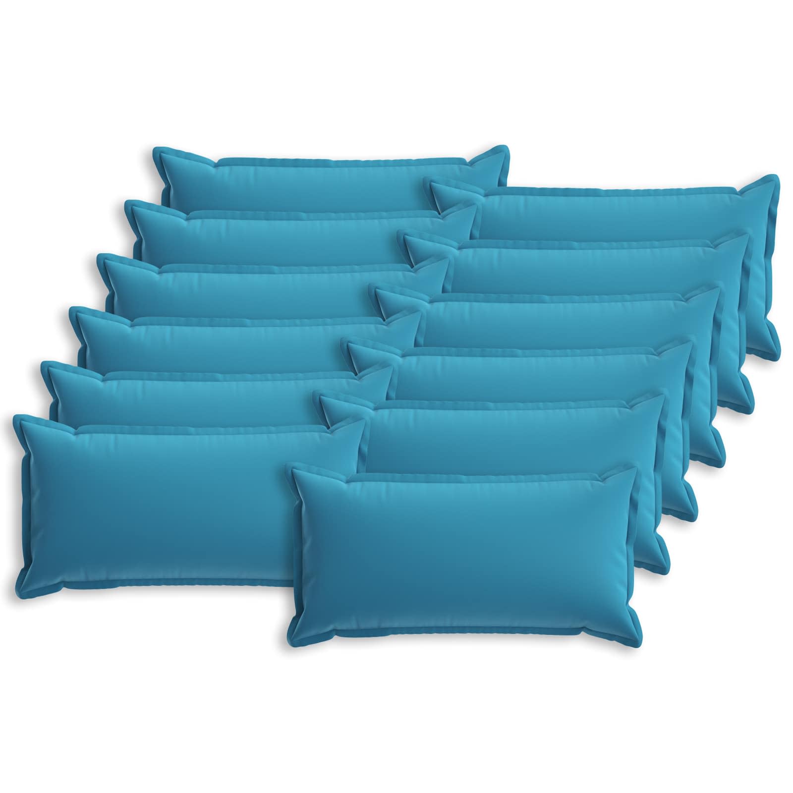 Kissen 12 Stk. Houten Himmelblau 40 X 80 Cm Polyester Vidaxl
