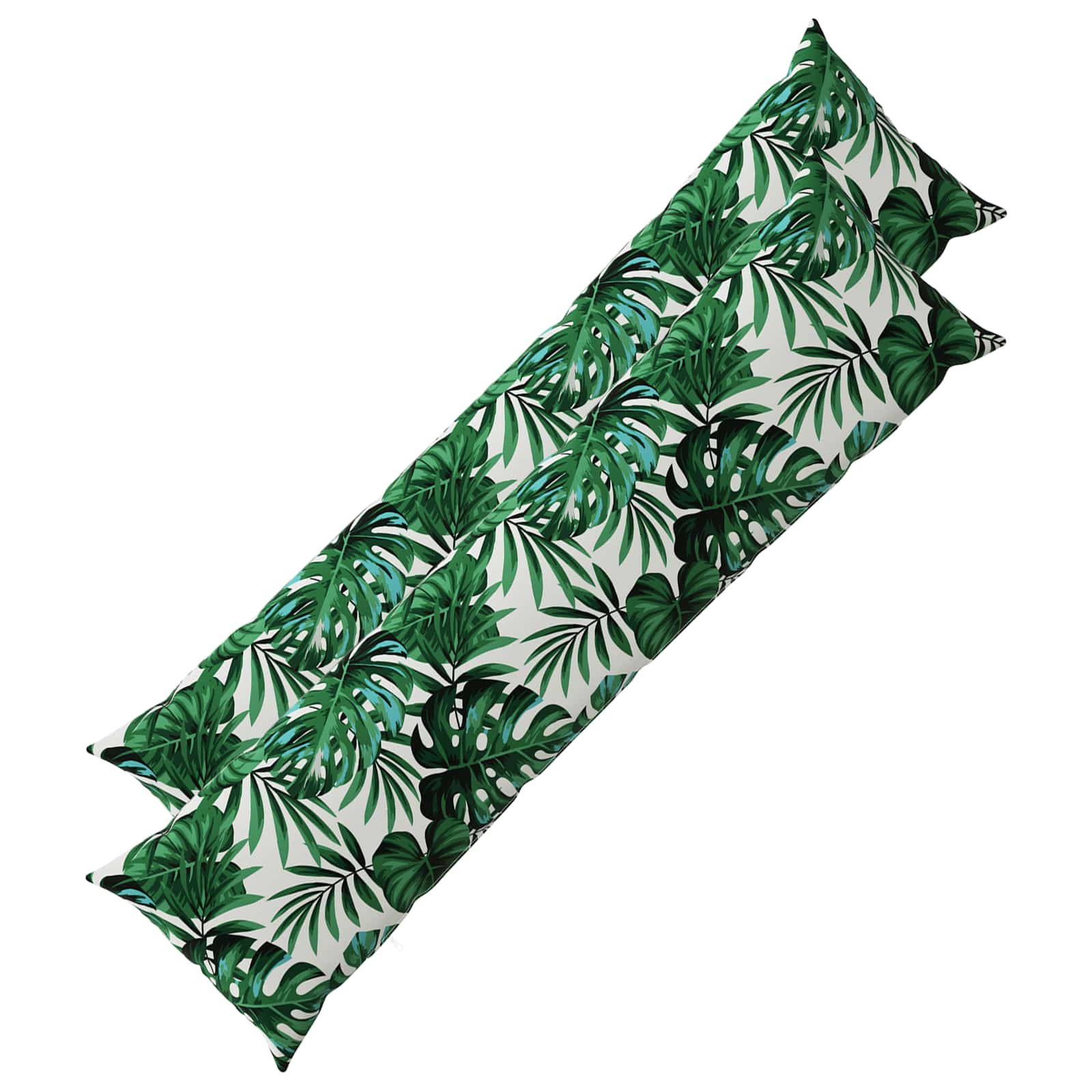 Kissen 2 Stk. Heerlen Blattmuster 40 X 145 Cm Polyester Vidaxl