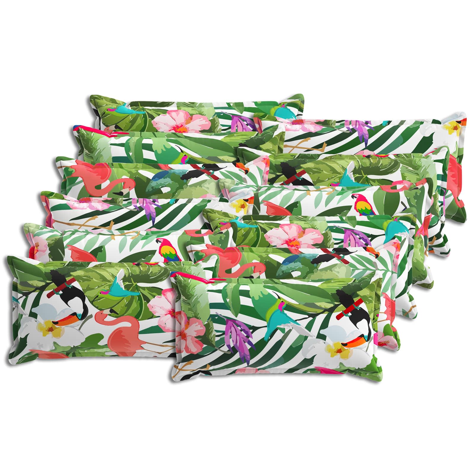 Kissen 12 Stk. Houten Mehrfarbig 40 X 80 Cm Polyester Vidaxl