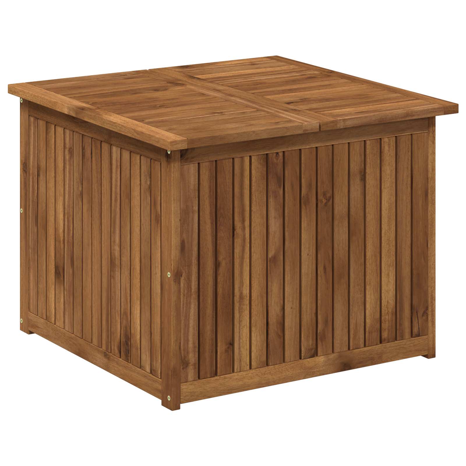 Gartenlagerbox Massives Akazienholz 70,5 X 68,5 X 53,5 Cm Natur Vidaxl