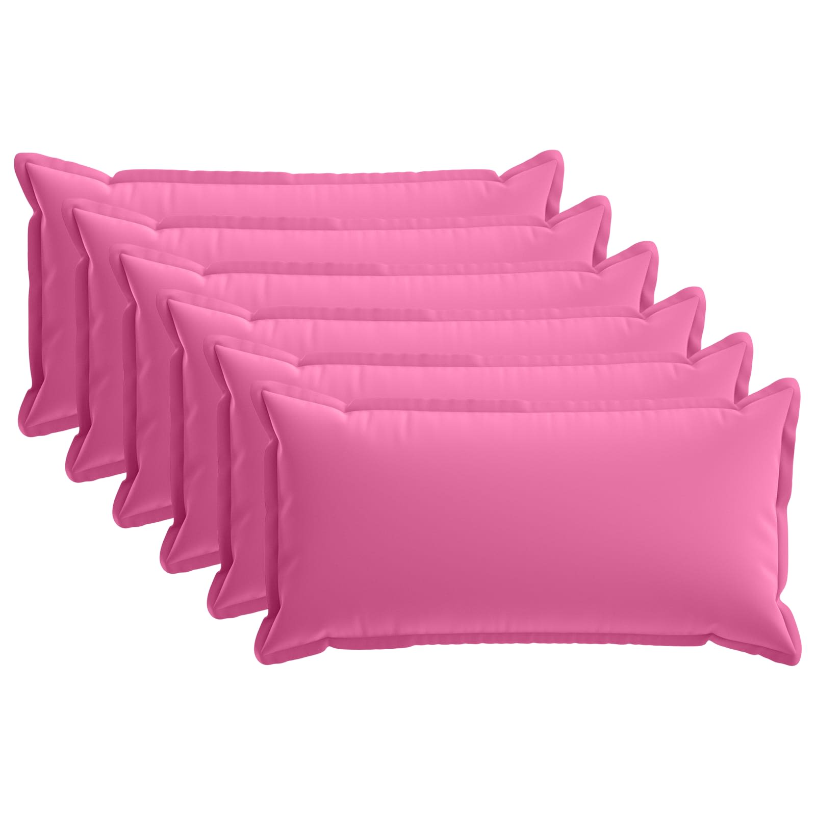Kissen 6 Stk. Houten Rosa 40 X 80 Cm Polyester Vidaxl