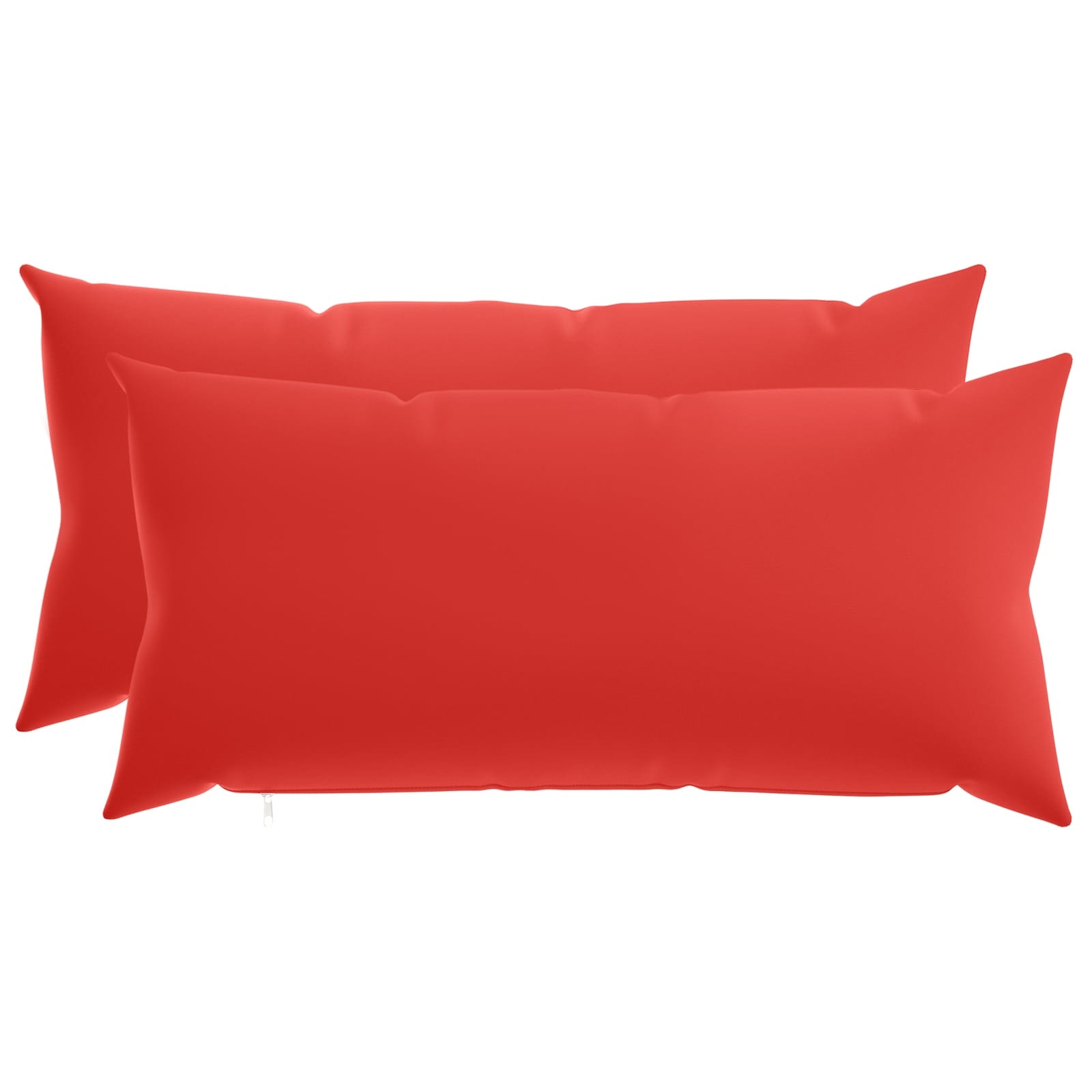 Kissen 2 Stk. Heerlen Rot 40 X 80 Cm Polyester Vidaxl