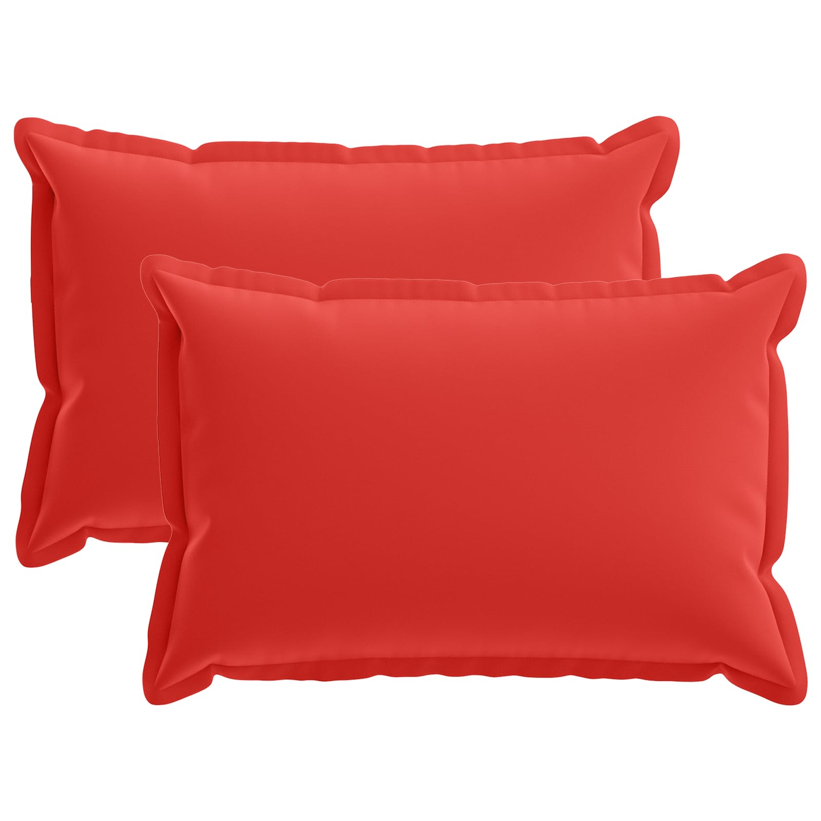 Kissen 2 Stk. Houten Rot 40 X 60 Cm Polyester Vidaxl