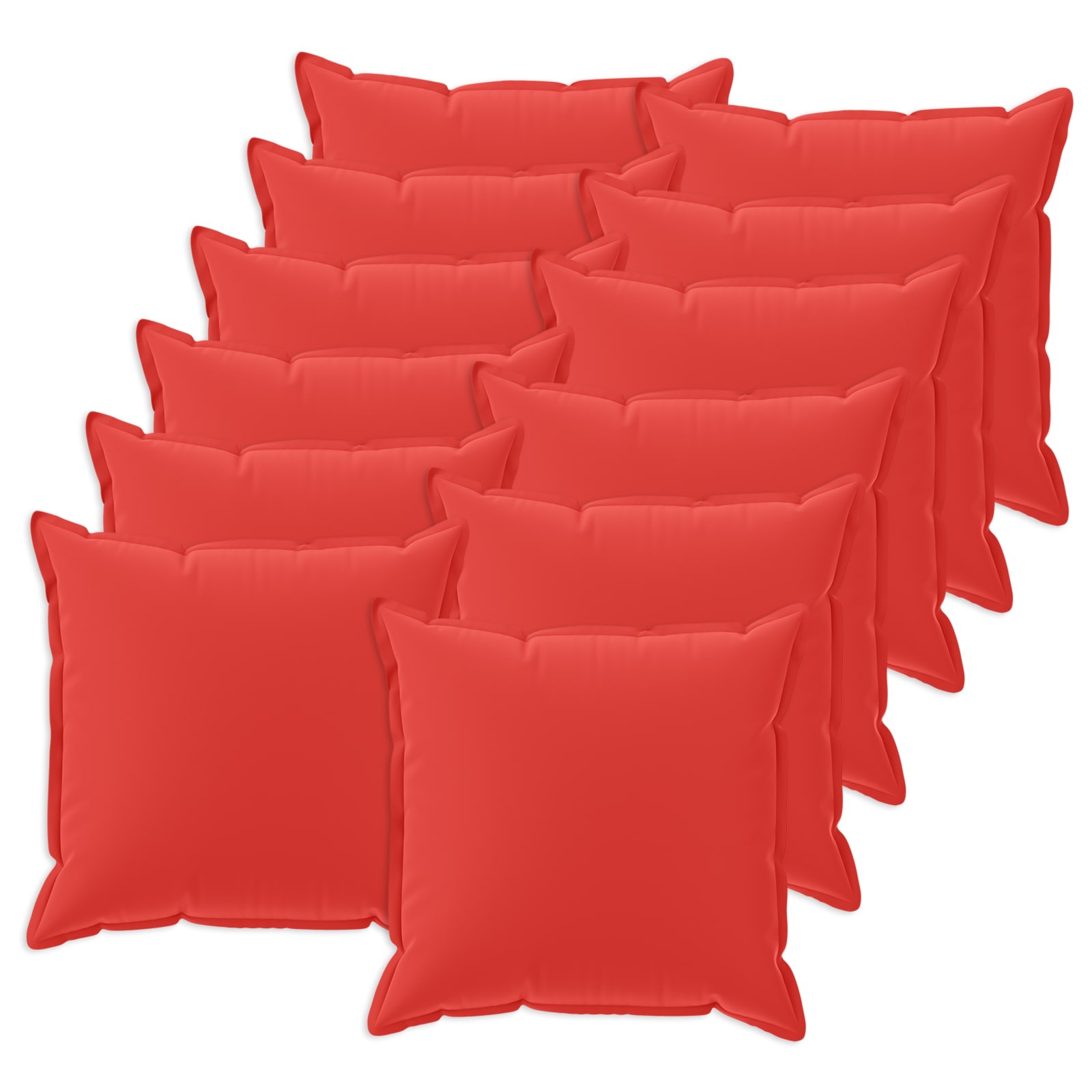 Kissen 12 Stk. Houten Rot 40 X 40 Cm Polyester Vidaxl