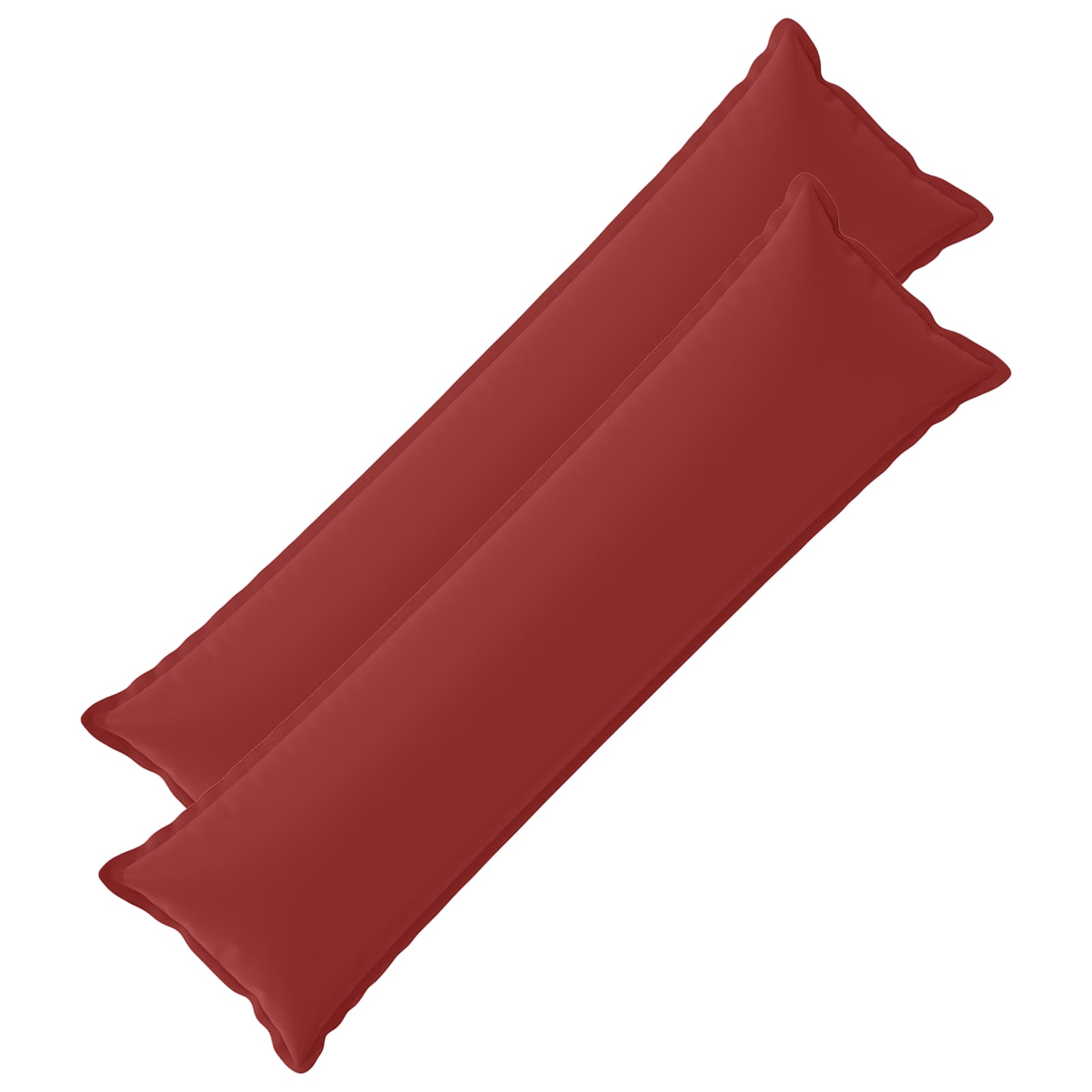Kissen 2 Stk. Houten Weinrot 40 X 145 Cm Polyester Vidaxl