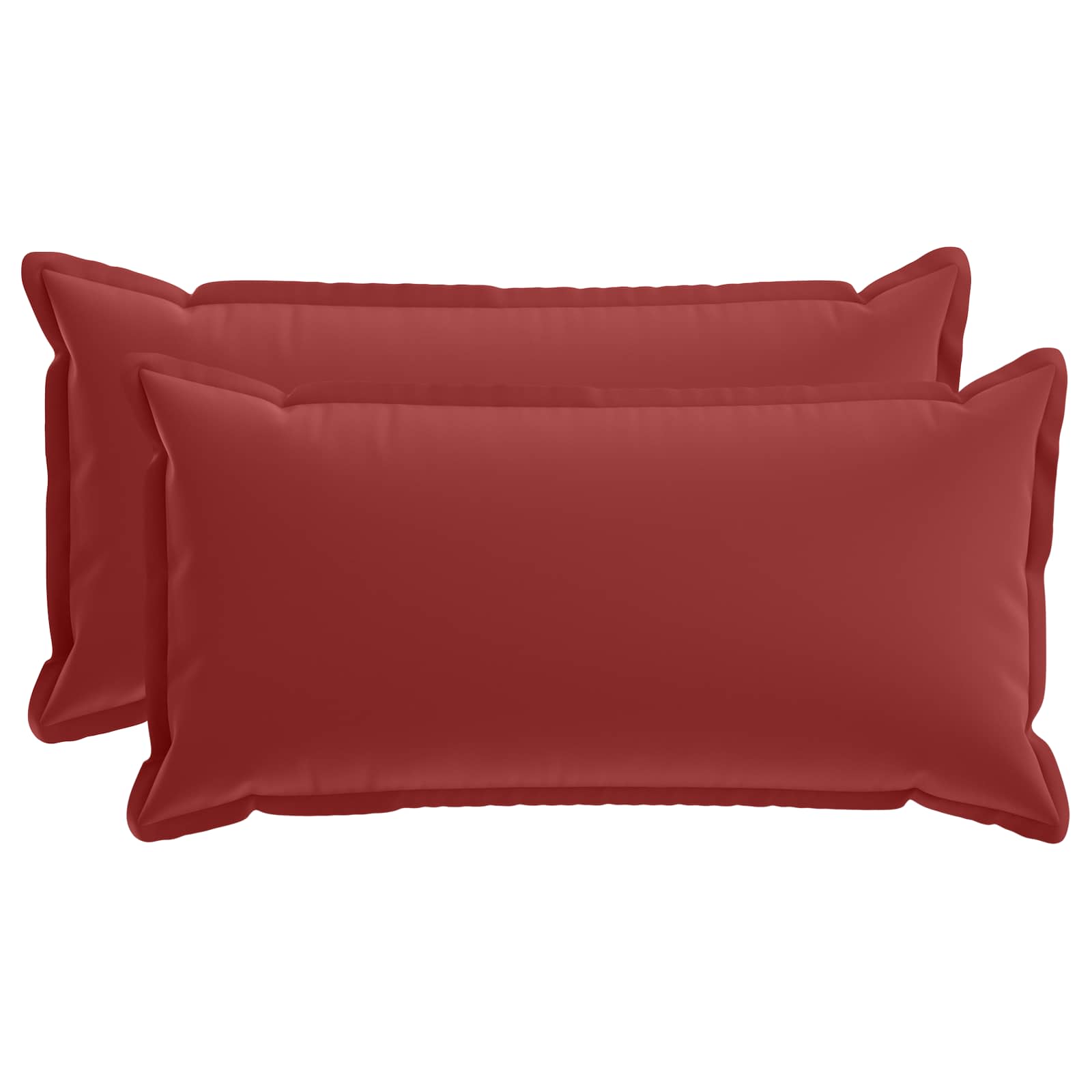 Kissen 2 Stk. Houten Weinrot 40 X 70 Cm Polyester Vidaxl