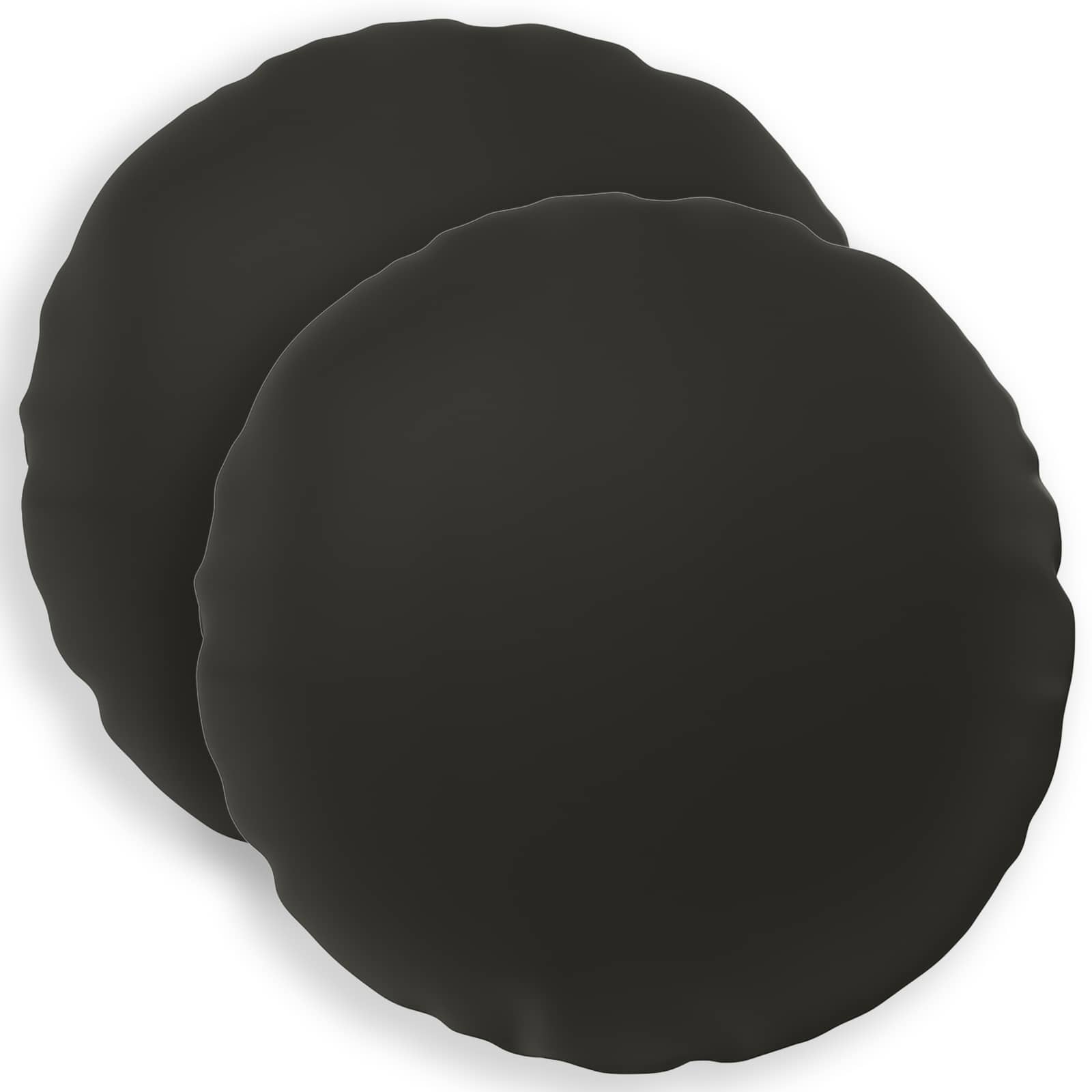 Kissen 2 Stk. Heerlen Schwarz Ø 40 Cm Polyester Vidaxl