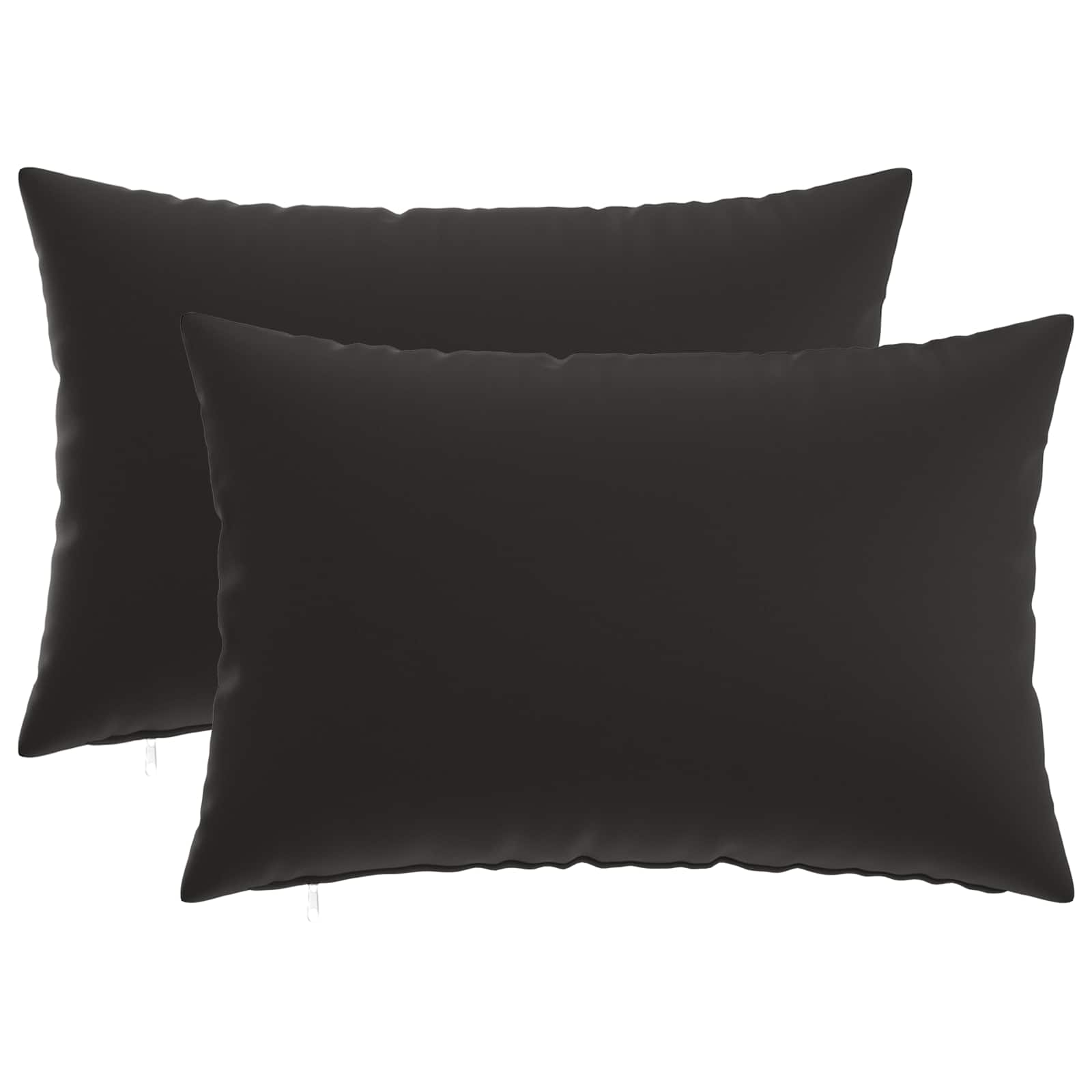 Kissen 2 Stk. Heerlen Schwarz 40 X 60 Cm Polyester Vidaxl