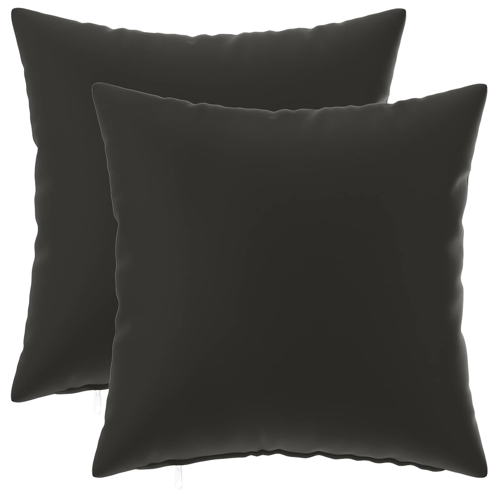 Kissen 2 Stk. Heerlen Schwarz 50 X 50 Cm Polyester Vidaxl