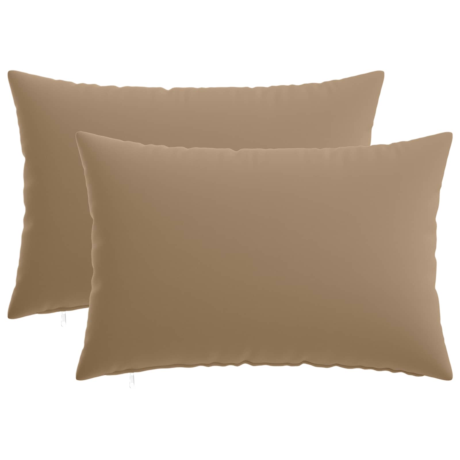 Kissen 2 Stk. Heerlen Taupe 40 X 60 Cm Polyester Vidaxl