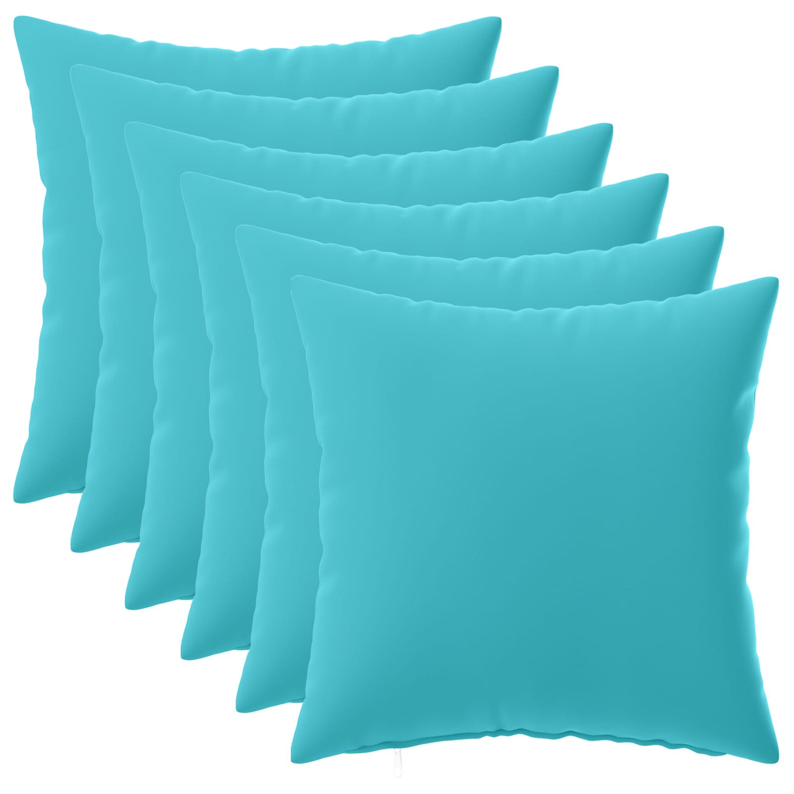 Kissen 6 Stk. Heerlen Türkis 50 X 50 Cm Polyester Vidaxl
