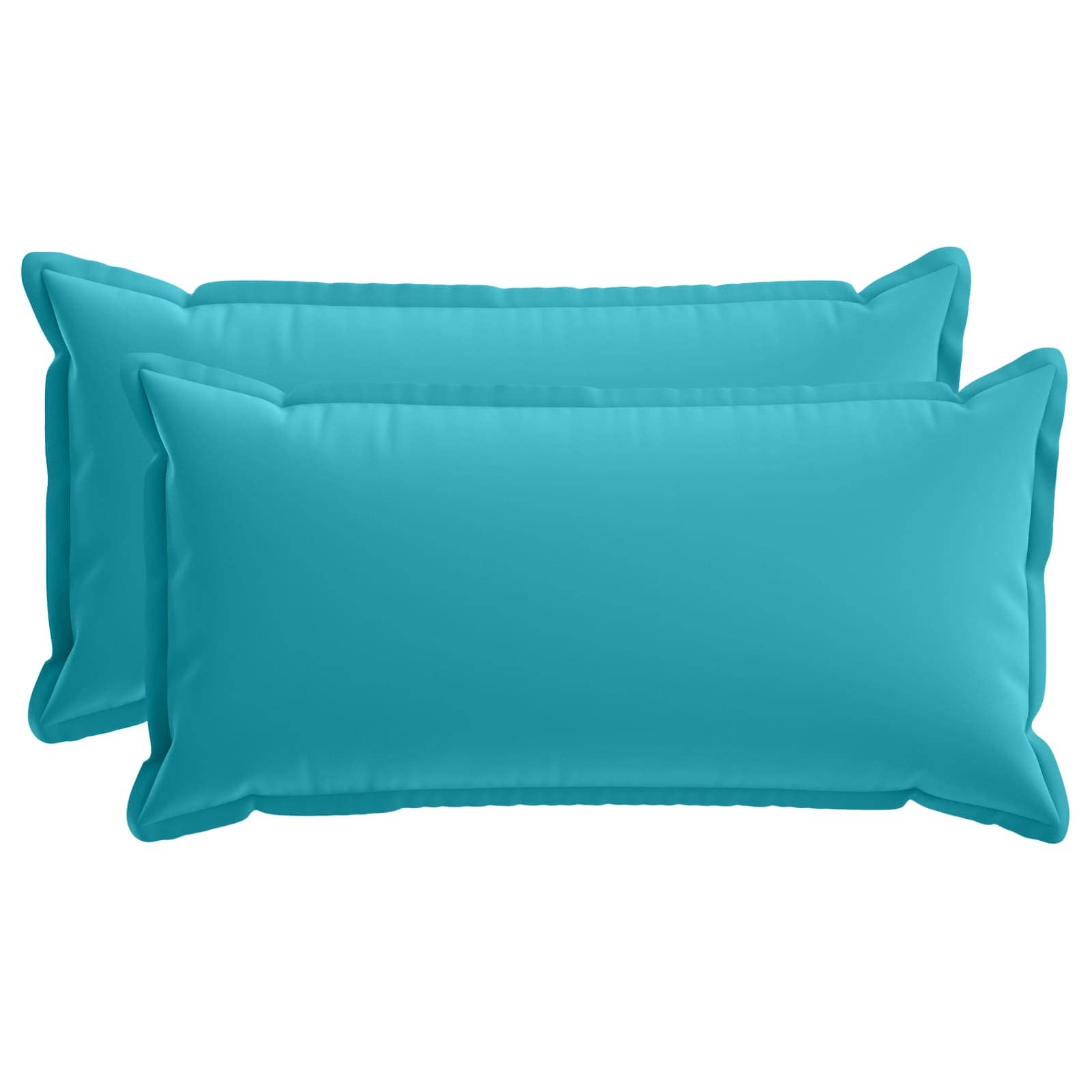 Kissen 2 Stk. Houten Türkis 40 X 80 Cm Polyester Vidaxl