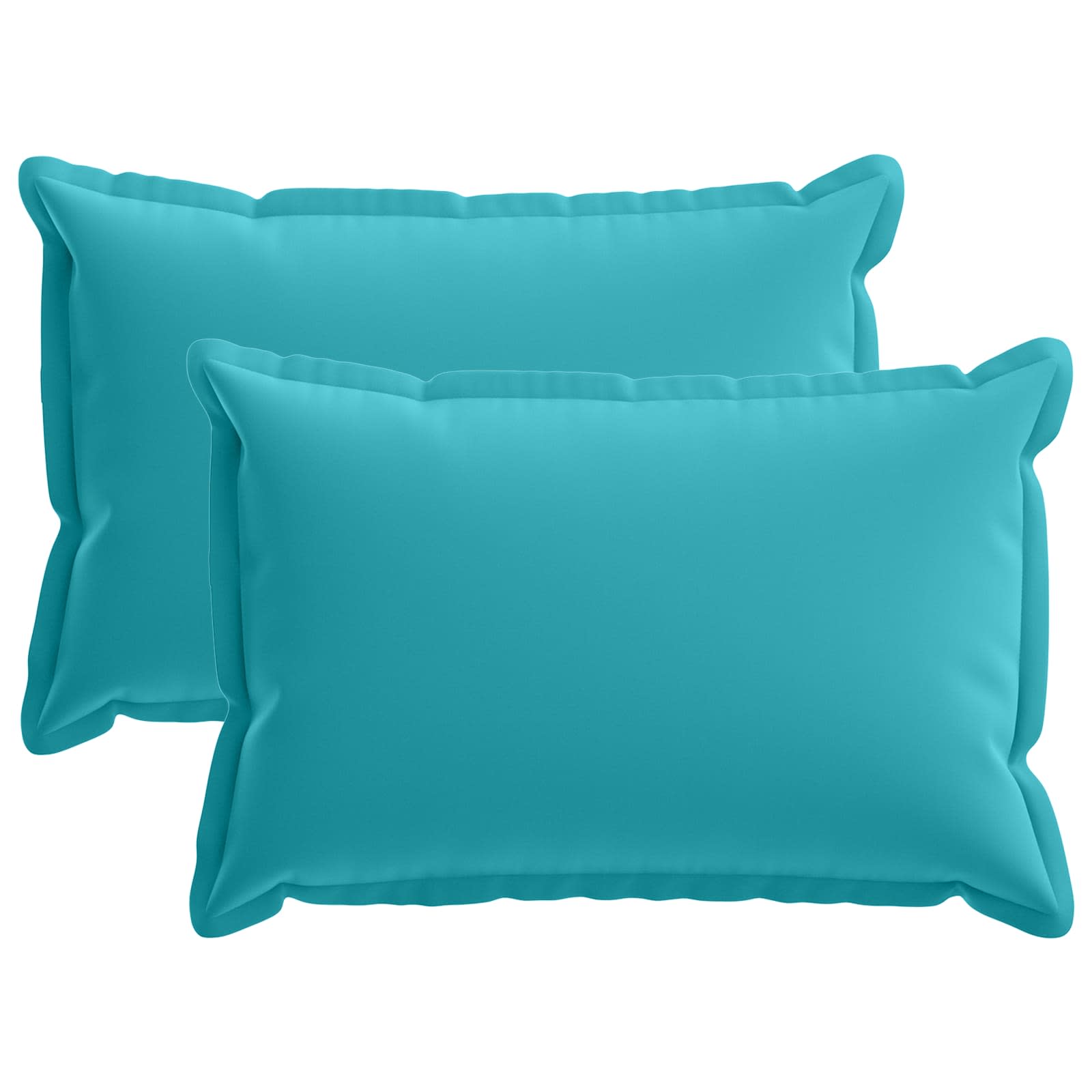 Kissen 2 Stk. Houten Türkis 40 X 60 Cm Polyester Vidaxl