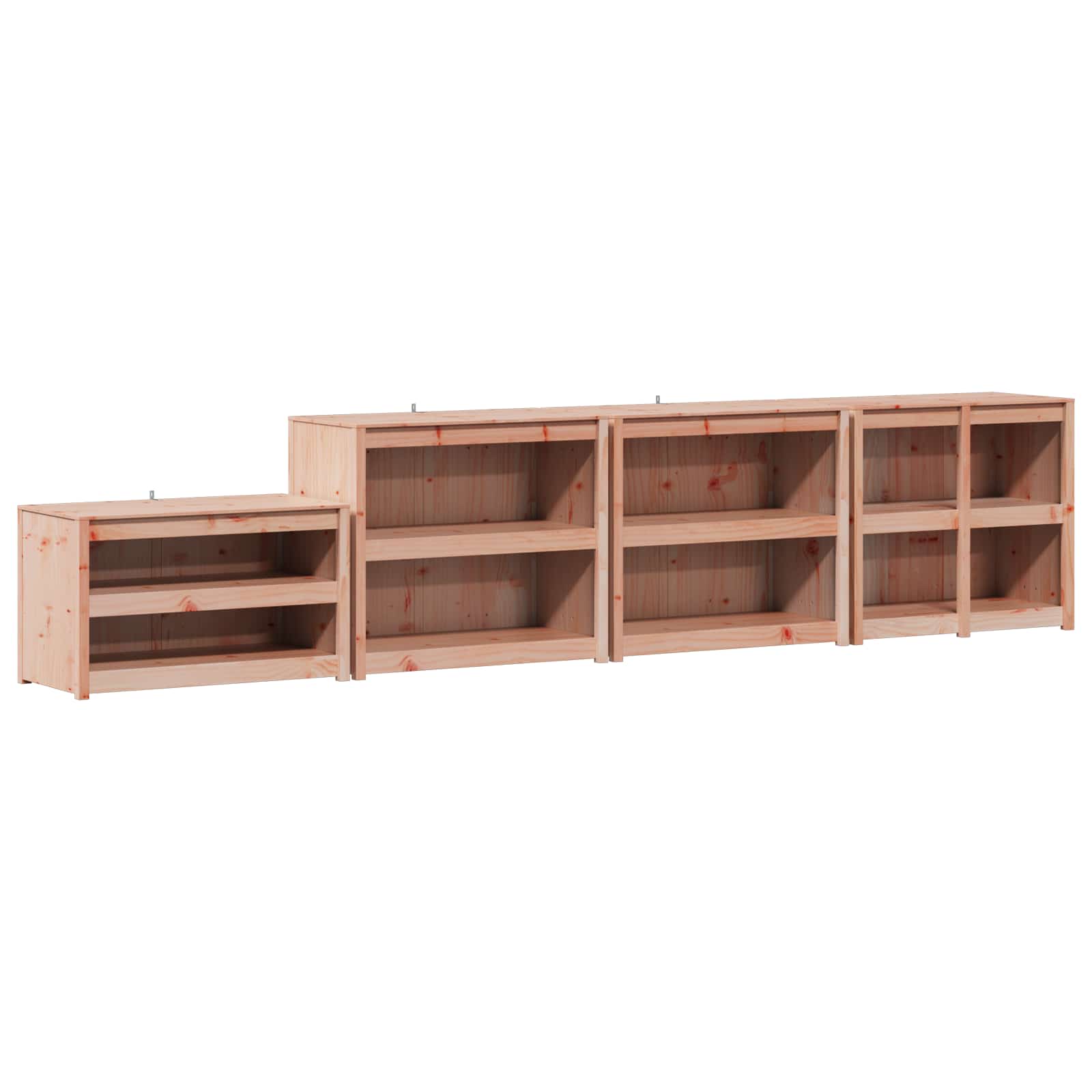 Außenküchenschrank Meppel 4 Stk. Weiß 424 X 55 X 92 Cm Vidaxl