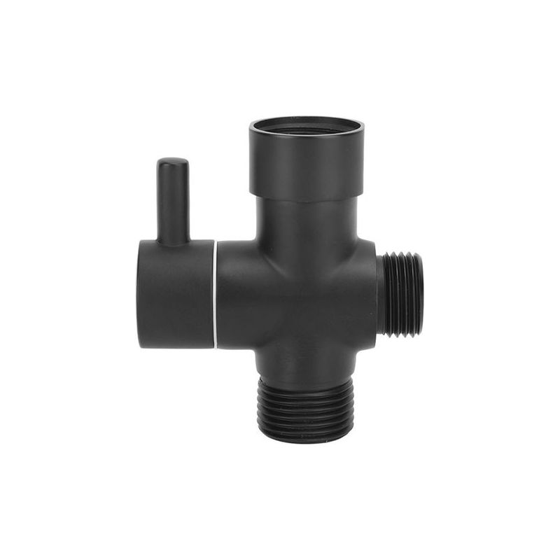 Duschkopf-umstellventil Aus Kupfer, American Standard 7/8", Warm- Und Kaltwasserregelung, Duscharm, Umstellventil Für Toilette/waschbecken, Schwarz