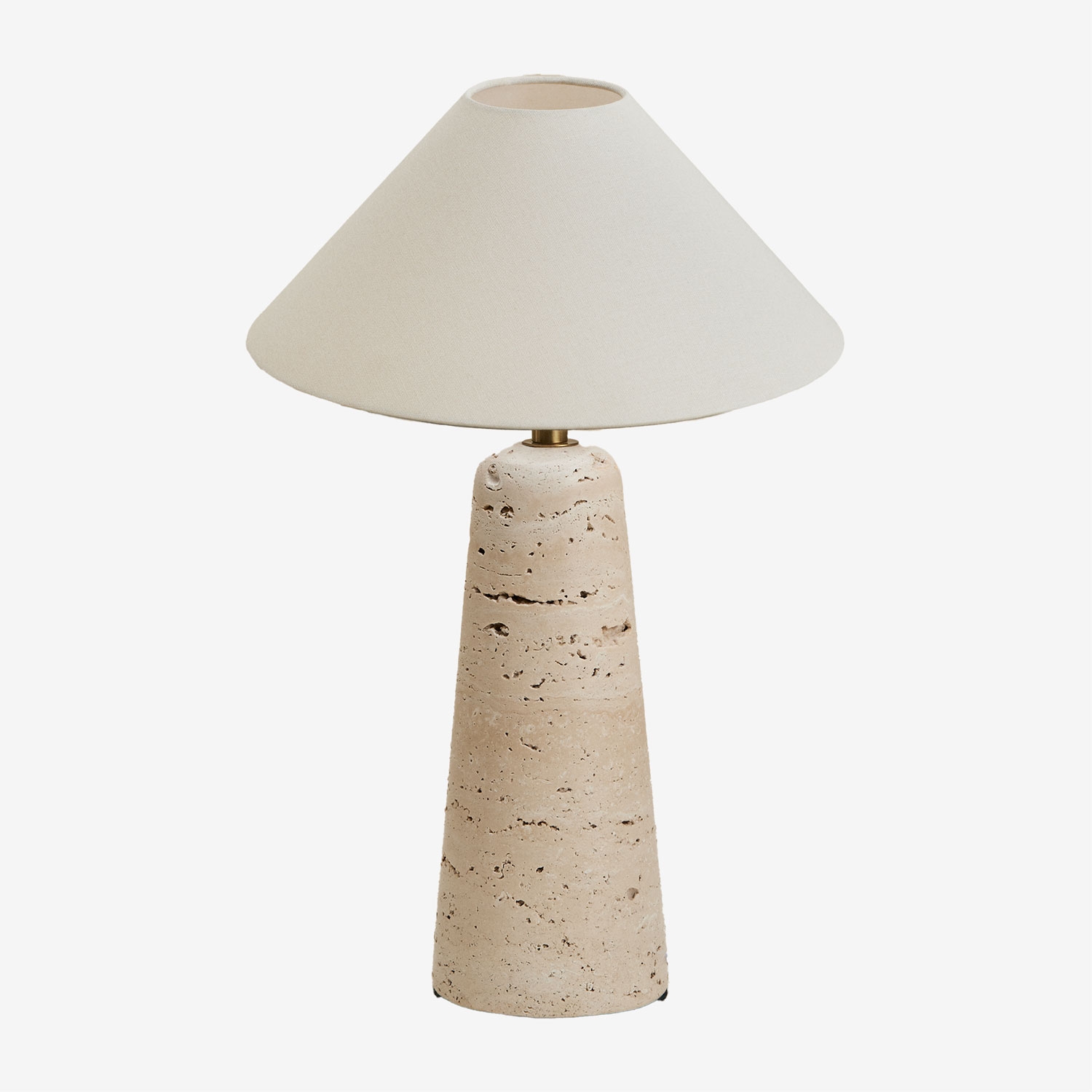 Sklum Davise Tischlampe Aus Travertin Travertin