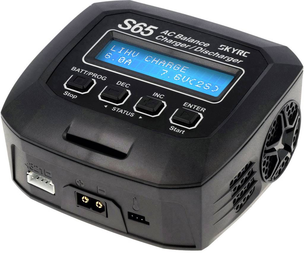 [neuwertig] B-ware Skyrc Modellbau-multifunktionsladegerät 6a S65 Lipo, Lifepo, Liion, Lihv, Nimh,