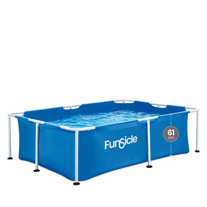 [gebraucht] B-ware Funsicle Rechteckiger Frame-pool 2,13 X 1,52 X 0,61 M Für Kinder Und Gärten