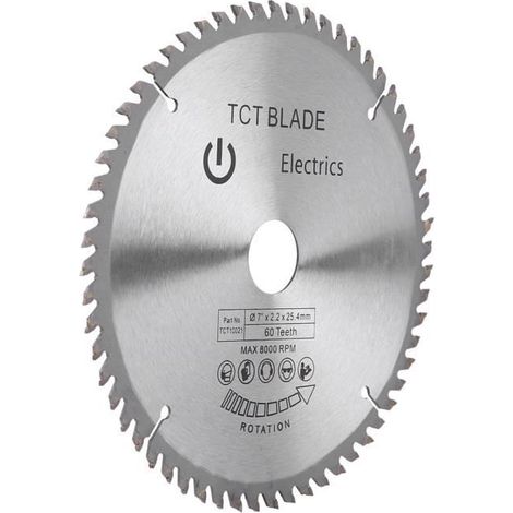 7-zoll (180 Mm) 60-zahn-hartmetall-kreissägeblatt Für Holz- Und Kunststoff-sägearbeiten (diy) - Ywey