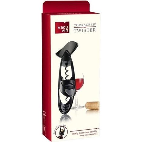 Vacuvin - Schwarzer Korkenzieher - Twister Vacuvin - Schwarzer Korkenzieher - Twister-ywey