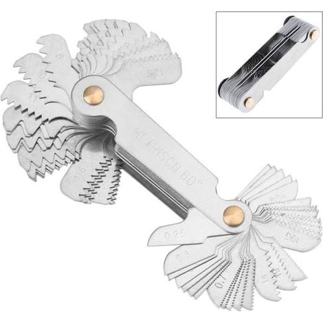 X-tout Imperial Metrische Gewindelehre - 52-teilig - 55 Und 60 Grad Metrisch - Ywey