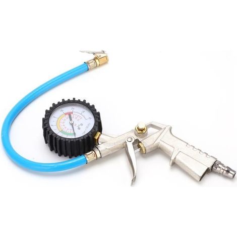 Vingvo Reifenfüller Mit Manometer 0-220 Psi 16 Bar Universal-luftanschluss Für Autos-ywey