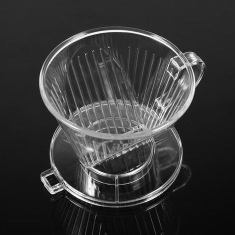 Tragbarer, Transparenter Kegel-kaffeefilter Für Den Schreibtisch, Kaffeesieb, Wiederverwendbar, Handlich Für Die Kaffeezubereitung - Ywey