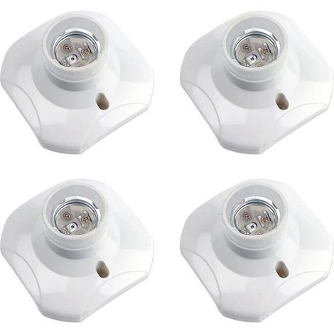 E27-schraubfassung Für Deckenleuchten, 220–240 V Wechselstrom, Led-lampenfassung, E27-sockel, 4er-pack – Ywey