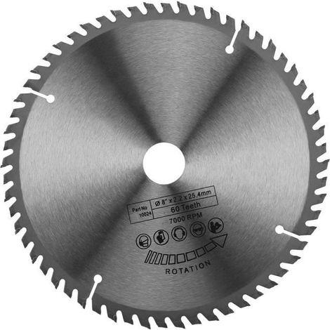 Aiz 200 Mm Silber Tct Kreissägeblatt Für Holz, 60 Zähne - Ywey