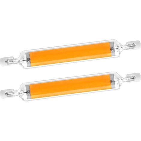 R7s 78 Mm Led 10 W Warmweiß 3000 K, 500 Lm, R7s J78 Cob Linear-led Ersetzt 40-w-/50-w-halogen-stiftlampen, Dimmbar, 2er-pack - Ywey