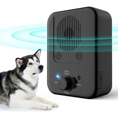 Ultraschall-hundebellkontrolle, Große Reichweite (10 Meter), Wiederaufladbar, Automatische Erkennung, Für Kleine, Mittlere Und Große Hunde, Schwarz - Ywey