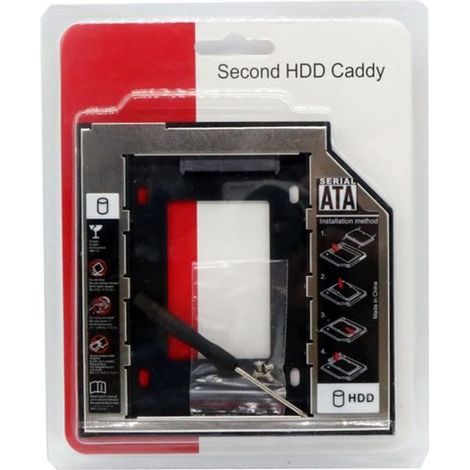 Optischer Festplattenrahmen – Universal – 12,7 Mm – Sata 2 – Ssd/hdd – Leichtes Aluminium – Ywey
