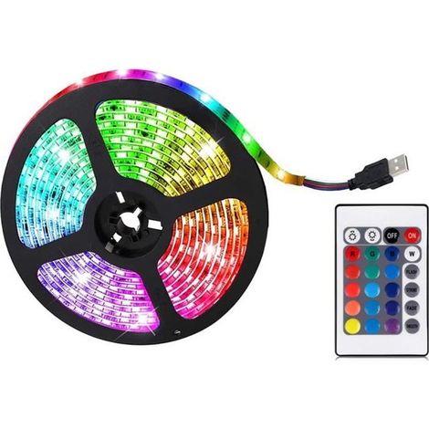 Rgb-led-streifenleuchte – Bestope – 2 M – Flexibles Panel – 16 Farben – Ywey