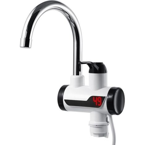 Elektrische Küchenarmatur Mit Warmwasserbereiter Und Auslauf, Digitale Led-anzeige - Ywey