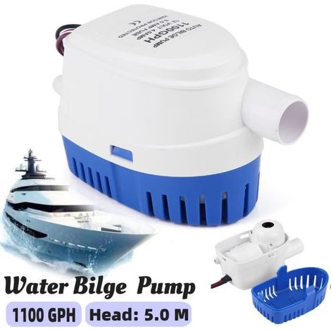 1100 Gph Boots-bilgenwasserpumpe, 12 V, Automatisch, Mit Vollautomatischem Internem Schwimmerschalter -wan-ywey