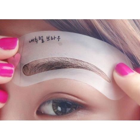 Diy-augenbrauen-schablonenset, 3-teiliges Make-up-werkzeug Hb057-ywey
